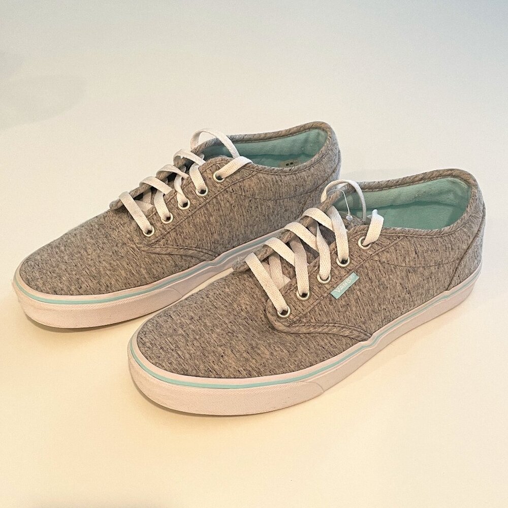 NEW Vans Women's 10 Gray Sneakers Lace-Up, BRAND NEW, NEVER WORN, DISCONTINUED